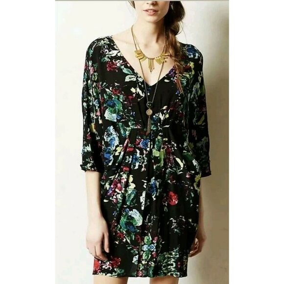 Maeve Petal Palette Dress Floral Dolman Pockets - Picture 1 of 6